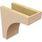 Ekena Millwork 5"W x 10"D x 10"H Classic Huntington Rough Cedar Woodgrain TimberThane Corbel, Primed Tan CORUR05X10X10HUNRCPR - alternate 5